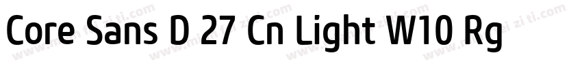 Core Sans D 27 Cn Light W10 Rg字体转换